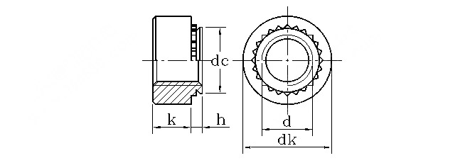 Self-clinching nut QIB/IND S - Finexpress Hardware Fasteners Co.,Ltd. - One stop procurement of screws, nuts, and hardware components