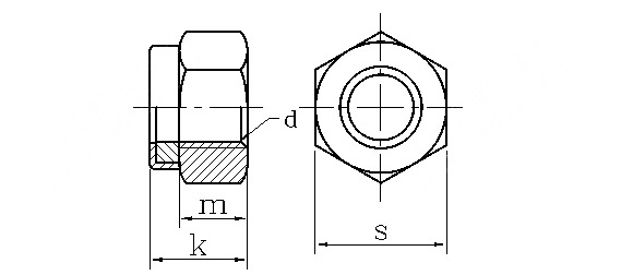 Hexagonal nylon locking nuts, anti-loosening nuts ISO 7040-1997 - Finexpress Hardware Fasteners Co.,Ltd. - One stop procurement of screws, nuts, and hardware components