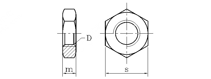 Hexagonal thin nut stainless steel thin nut chamfer GB/T 6172.1-2016 - Finexpress Hardware Fasteners Co.,Ltd. - One stop procurement of screws, nuts, and hardware components