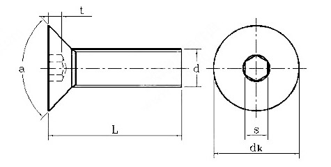 Hexagon socket countersunk head screw ISO 10642 - 2004 Stainless steel 304 - Finexpress Hardware Fasteners Co.,Ltd. - One stop procurement of screws, nuts, and hardware components