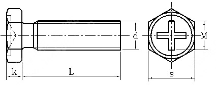 Cross recessed hexagon head bolts External hexagon with internal cross recess GB /T 29.2 - Finexpress Hardware Fasteners Co.,Ltd. - One stop procurement of screws, nuts, and hardware components